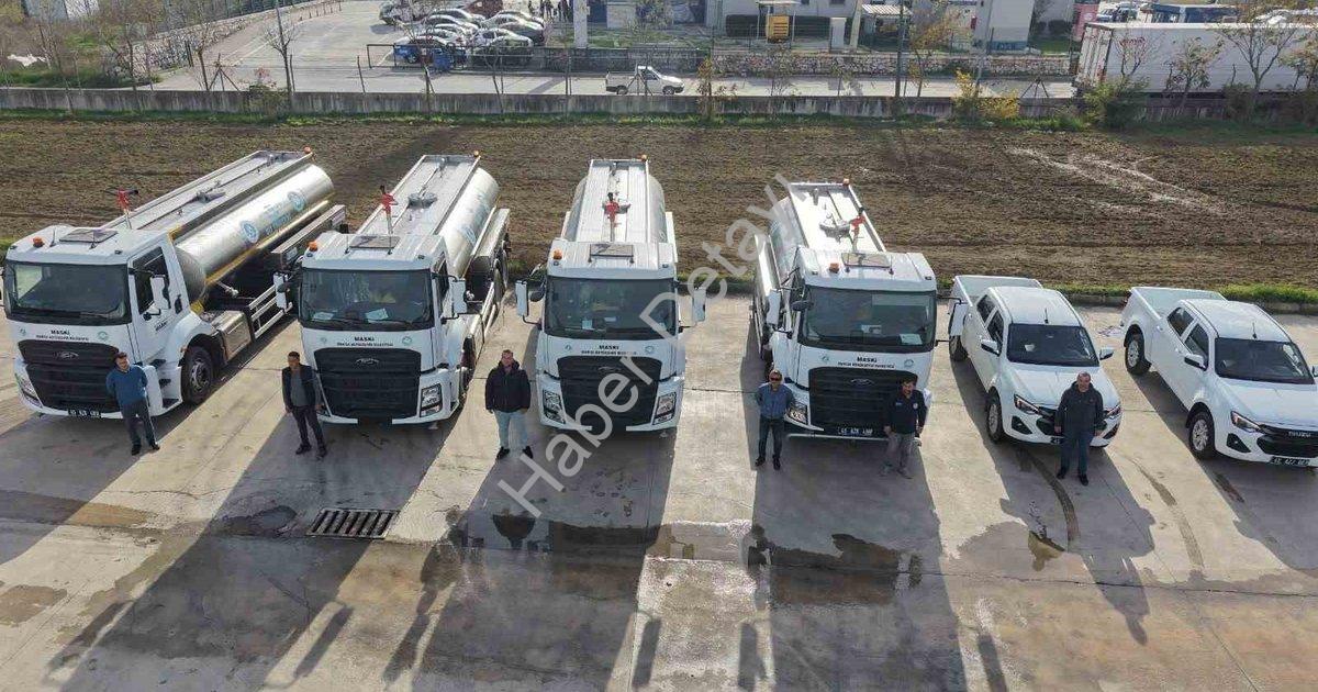 "Manisa'dan Su Güvenliği İçin Dev Yatırım: Filo Güçlendi" başlıklı haber için fotorealistik, profesy