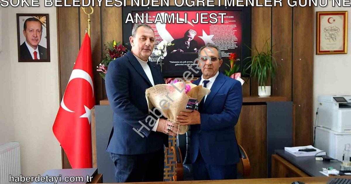 "Söke Belediyesi'nden Öğretmenler Günü'ne Anlamlı Jest" başlıklı haber için fotorealistik, profesyon