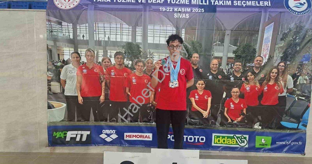 "Aydınlı Sporcu Sivas'tan Beş Madalyayla Döndü" başlıklı haber için fotorealistik, profesyonel bir h