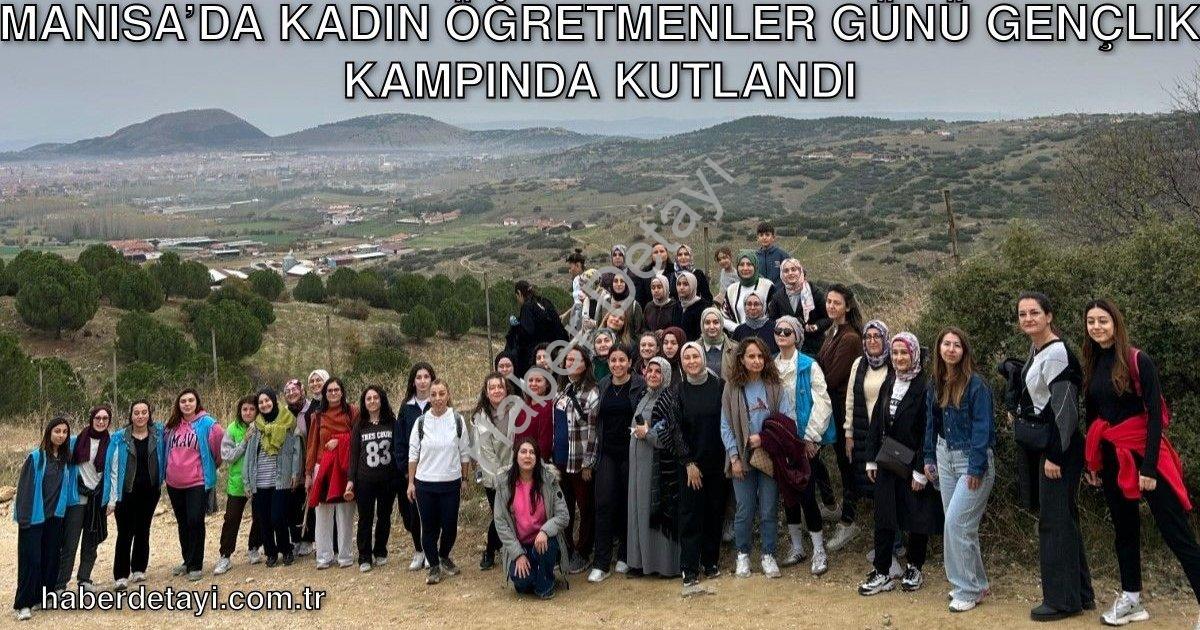 "Manisa’da Kadın Öğretmenler Günü Gençlik Kampında Kutlandı" başlıklı haber için fotorealistik, prof