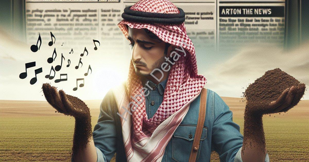 "Müzik öğretmenliğini bırakıp genç çiftçi olarak toprağa döndü" başlıklı haber için fotorealistik, p