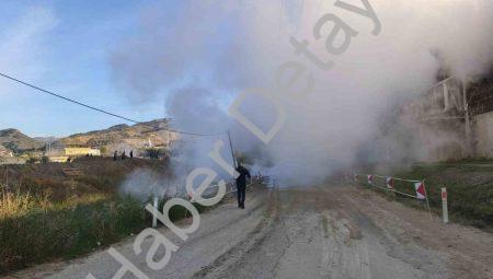 Aydın Germencik’te Korkutan Jeotermal Patlaması: Yol Ulaşıma Kapandı