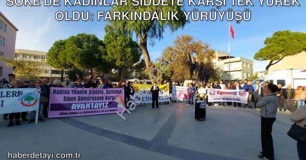 "Söke'de Kadınlar Şiddete Karşı Tek Yürek Oldu: Farkındalık Yürüyüşü" başlıklı haber için fotorealis