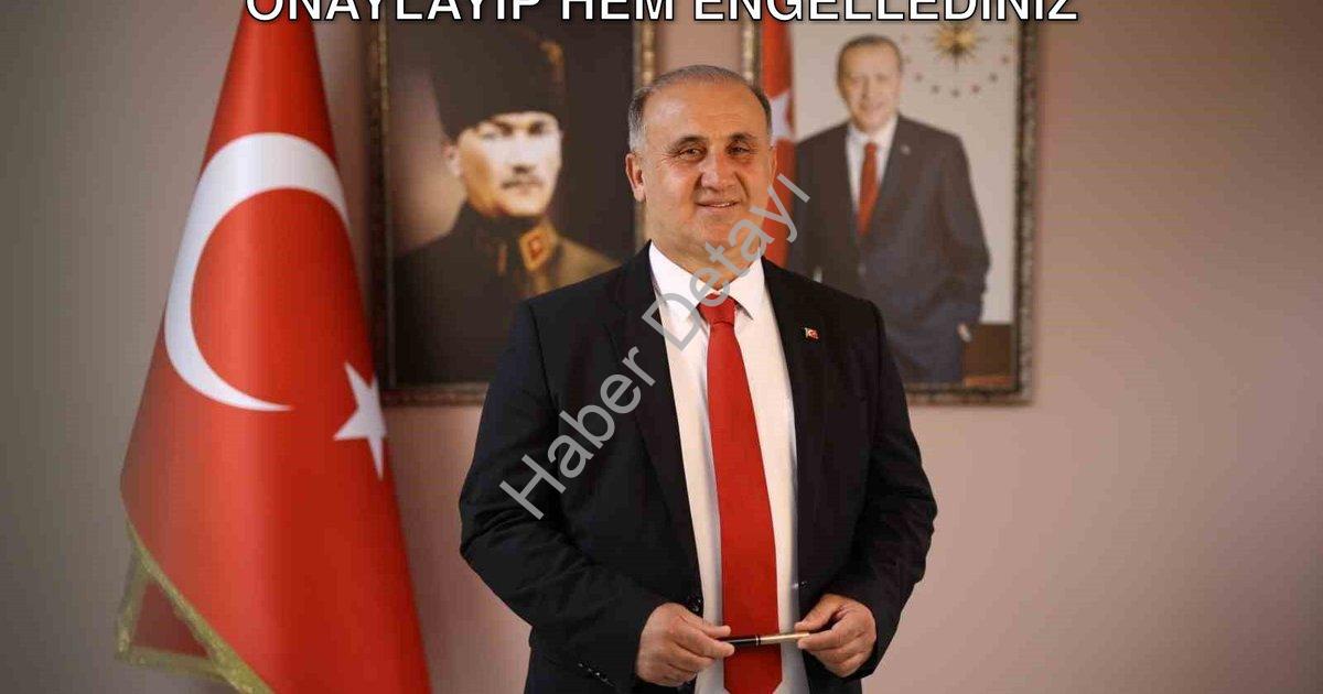 "Başkan Kaya'dan CHP'ye Sert Çıkış: Hem Onaylayıp Hem Engellediniz" başlıklı haber için fotorealisti