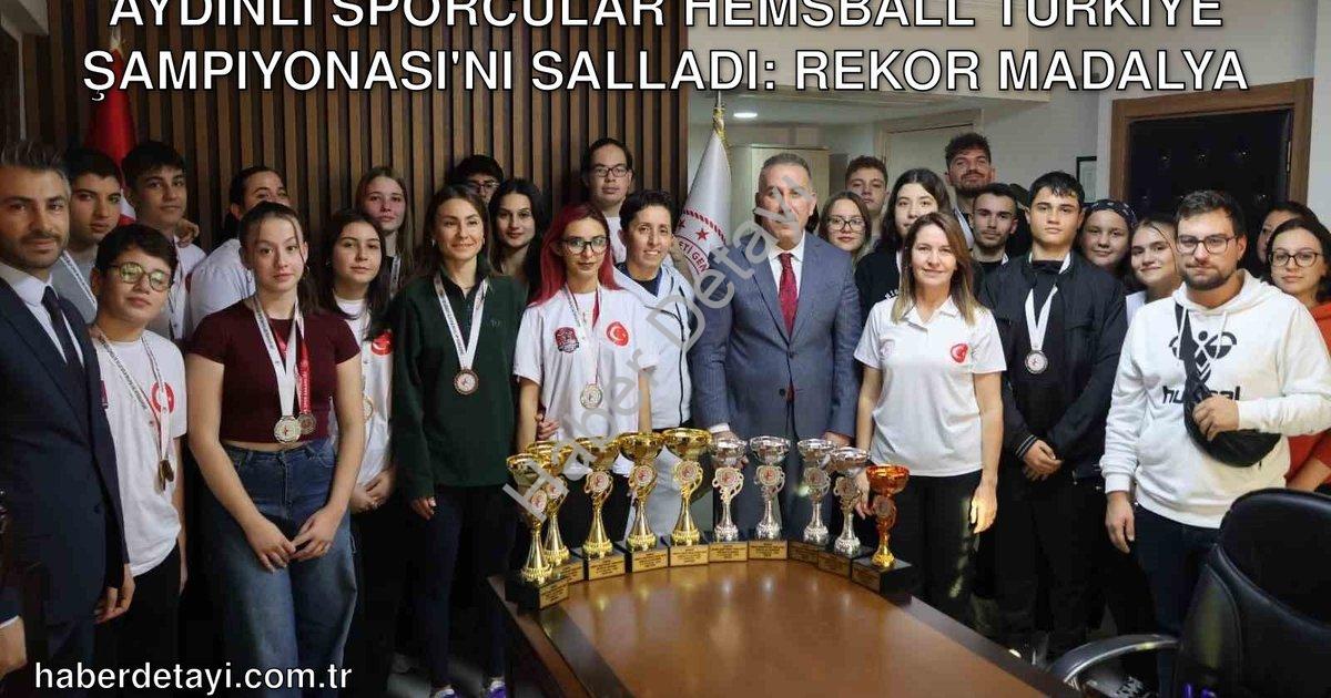 "Aydınlı Sporcular Hemsball Türkiye Şampiyonası'nı Salladı: Rekor Madalya" başlıklı haber için fotor