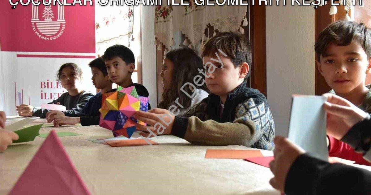 "Muğla'da Bilim ve Sanat Buluşması: Çocuklar Origami ile Geometriyi Keşfetti" başlıklı haber için fo