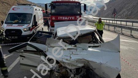 Denizli’de Yürek Yakan Kaza: Tünel Çıkışında Otomobil Hurdaya Döndü