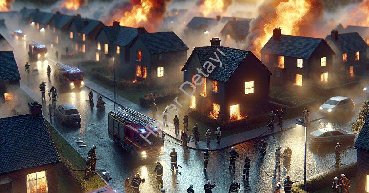 "Aydın Efeler'de Korkutan Yangın: Komşuların Dikkati Faciayı Önledi" başlıklı haber için fotorealist