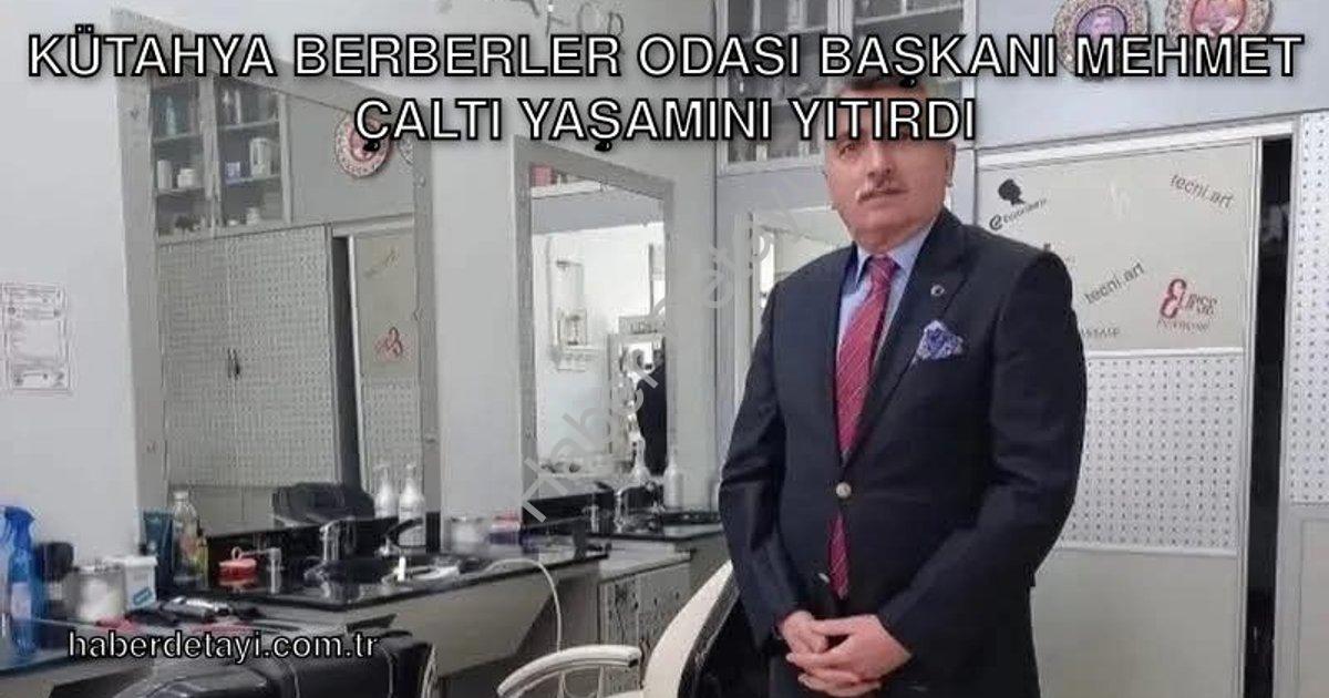 "Kütahya Berberler Odası Başkanı Mehmet Çaltı Yaşamını Yitirdi" başlıklı haber için fotorealistik, p