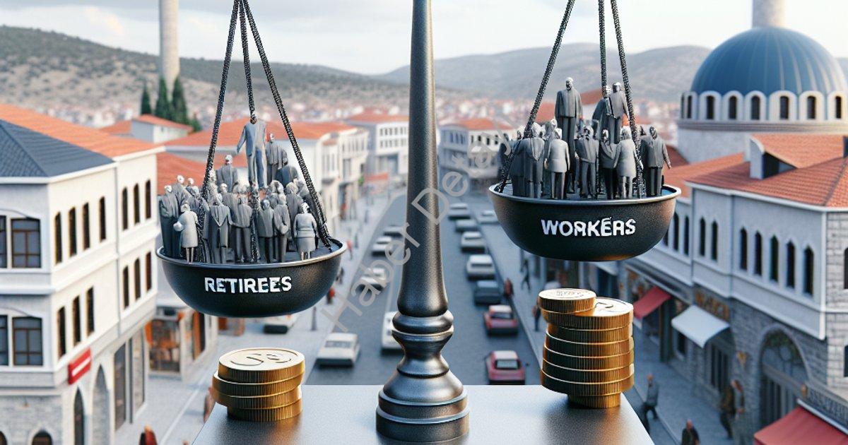 "Kütahya'da Dengeler Değişti: Emekli Sayısı Çalışanları Geride Bıraktı" başlıklı haber için fotoreal