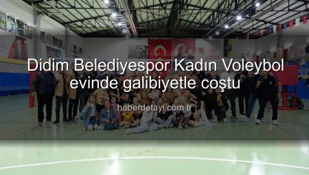 Didim Belediyespor Kadın Voleybol evinde galibiyetle coştu