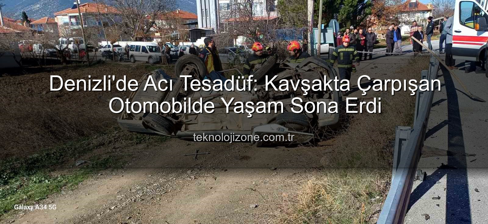 Denizli trafik kazası - Denizli'de Acı Kaza: Kavşakta Çarpışan Otomobildeki Yaşlı Sürücü Hayatını Kaybetti
