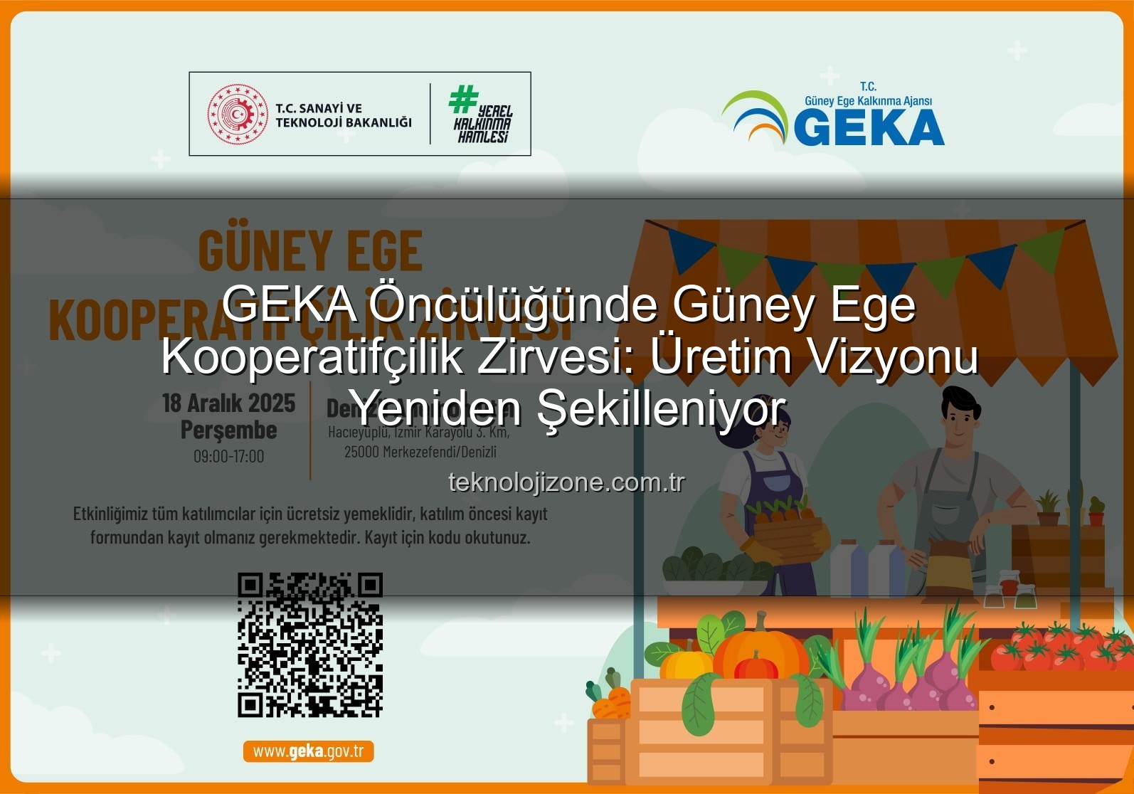 Kooperatifçilik Zirvesi - GEKA'dan Güney Ege İçin Kritik Adım: Kooperatifçilik Zirvesi Denizli'de Düzenleniyor