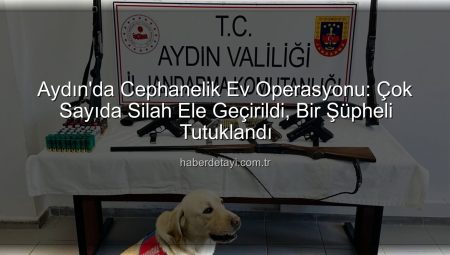 Aydın’da Cephanelik Ev Operasyonu: Çok Sayıda Silah Ele Geçirildi, Bir Şüpheli Tutuklandı