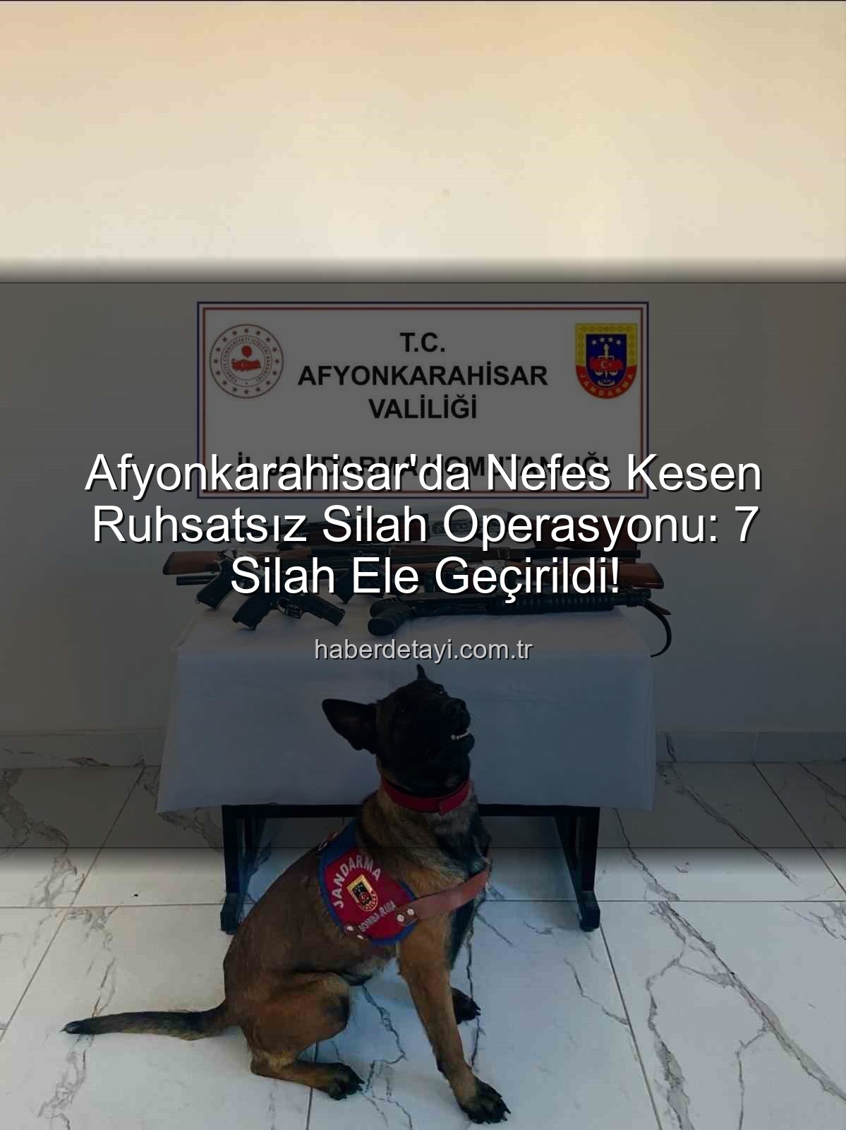 ruhsatsız silah - Afyonkarahisar'da Nefes Kesen Ruhsatsız Silah Operasyonu: 7 Silah Ele Geçirildi!