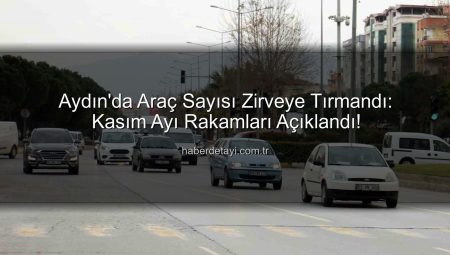 Aydın’da Araç Sayısı Zirveye Tırmandı: Kasım Ayı Rakamları Açıklandı!