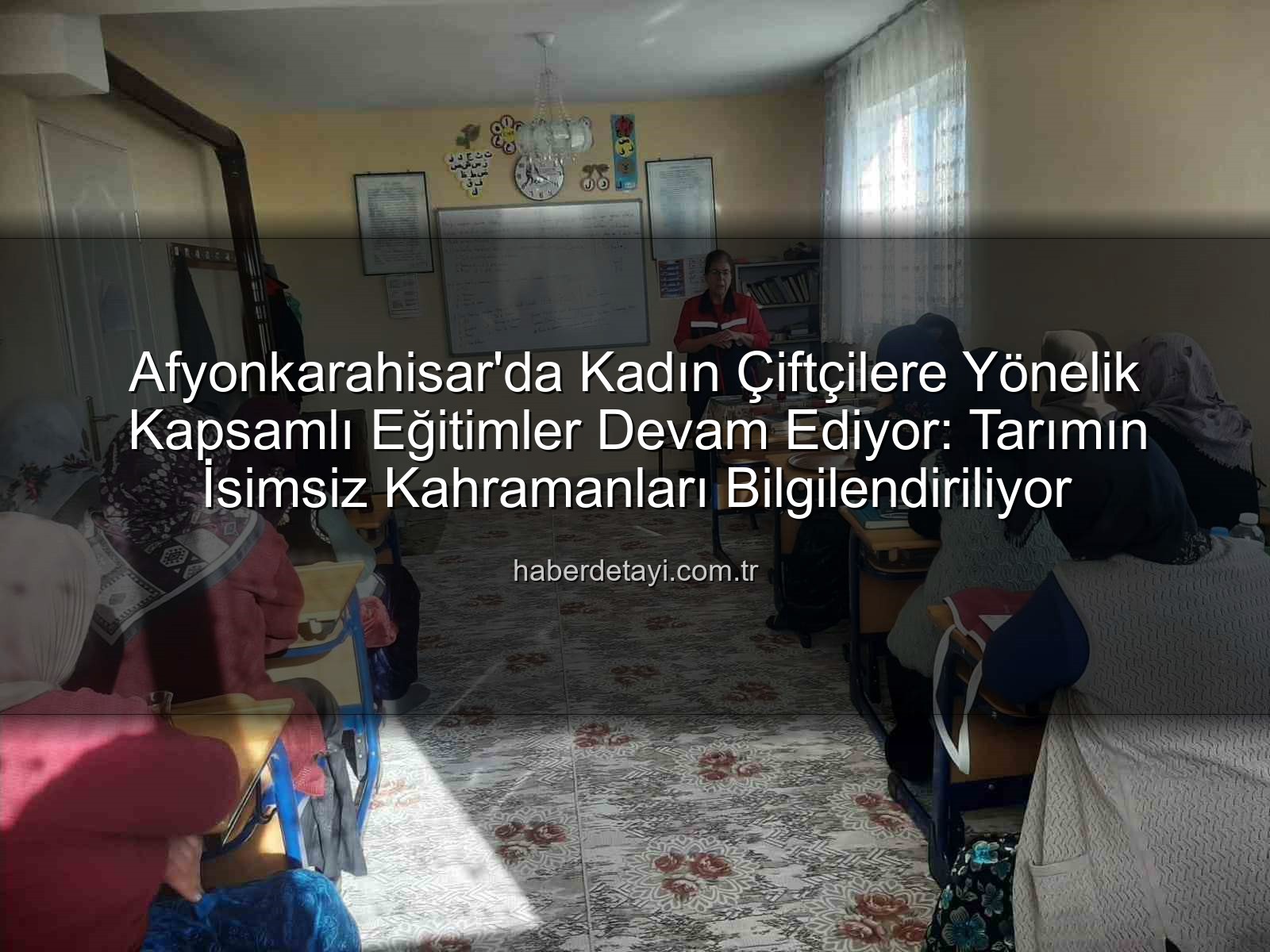 kadın çiftçi eğitimleri - Afyonkarahisar'da Kadın Çiftçilere Yönelik Kapsamlı Eğitimler Devam Ediyor: Tarımın İsimsiz Kahramanları Bilgilendiriliyor