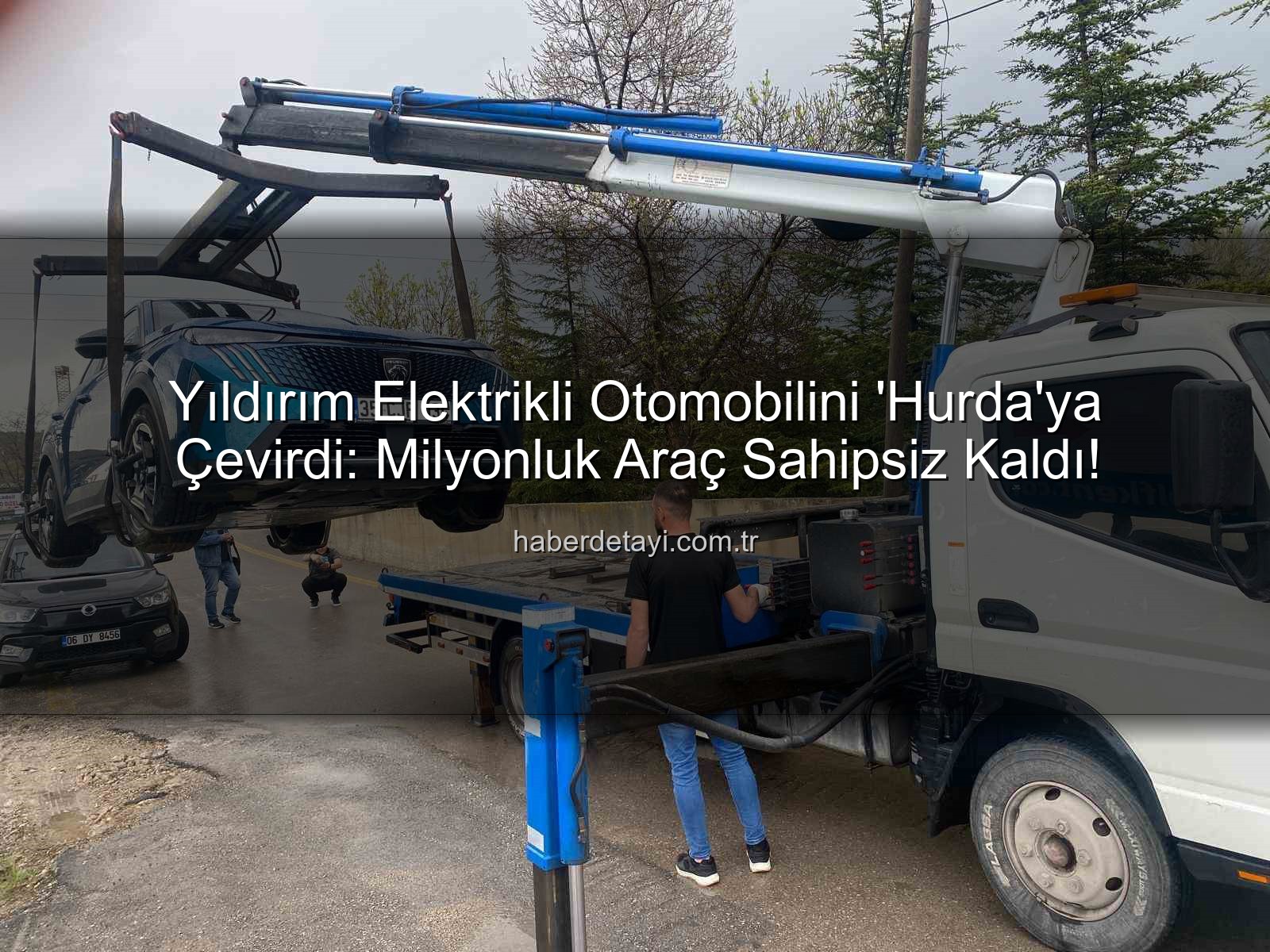 elektrikli otomobil - Yıldırım Elektrikli Otomobilini 'Hurda'ya Çevirdi: Milyonluk Araç Sahipsiz Kaldı!