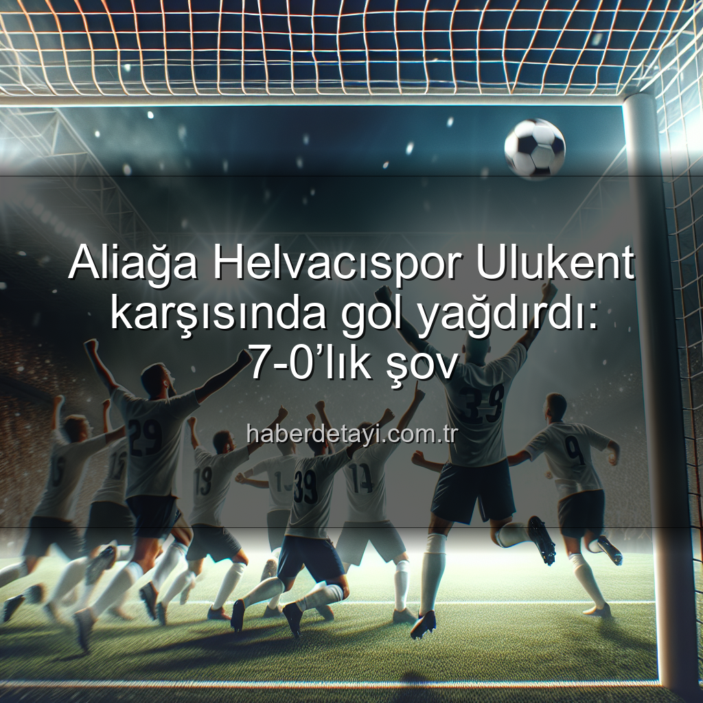 Aliağa Helvacıspor Ulukent - Aliağa Helvacıspor Ulukent karşısında gol yağdırdı: 7-0’lık şov